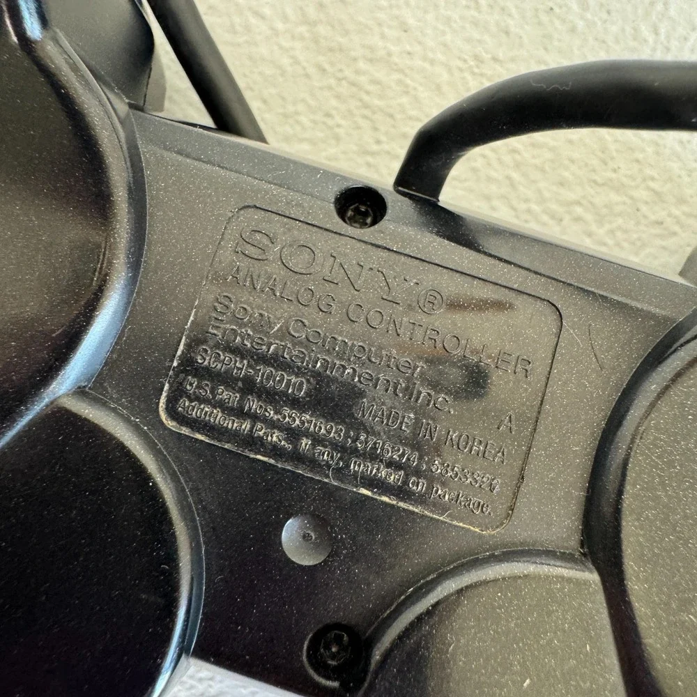 Sony PS2 DualShock 2 Controller Black OEM SCPH-10010 Wired Analog